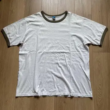 good on 링거 티셔츠 XL 카키 화이트