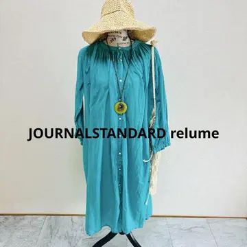 [ SALE ] 저널 스탠다드 레 터콰이즈 개더 원피스