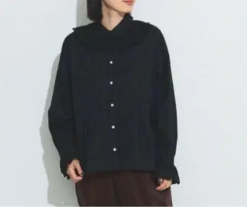 빔즈보이 beams boy 핀턱 프릴 옷깃 블라우스