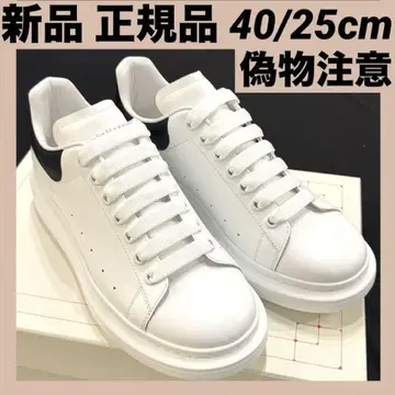 40 25cm 화이트 x 블랙 [정품 새상품] 알렉산더 맥퀸 스니커즈