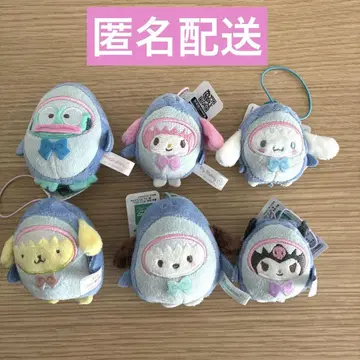 산리오 동물 인형옷 마스코트 상어편 봉제 인형 컴플리트