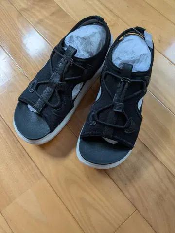 AKAISHI 푹신푹신 쿠션 샌들 블랙 L 아치 피터