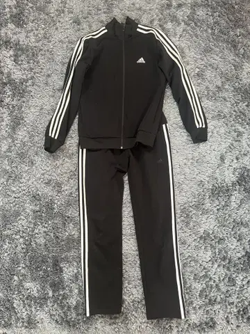 adidas 블랙 셋업 3선 라인
