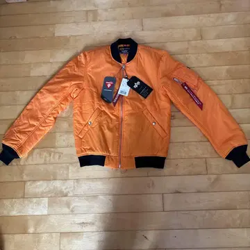 ALPHA INDUSTRIES MA-1 플라이트 재킷 S 오렌지