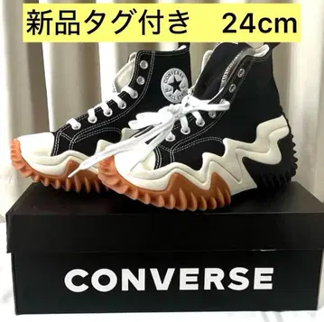 미사용 새상품 converse 24cm 컨버스 런스타 모션 하이 블랙