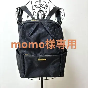 russet 블랙 나일론 백팩 로고 새상품 택 포함