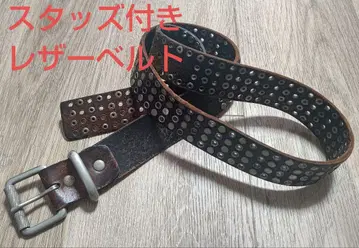 남성용 스터드 벨트 가죽 벨트 빈티지