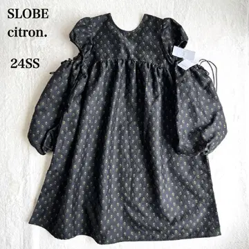 24AW SLOBE citron 플라워 미니 드레스 WEB 한정