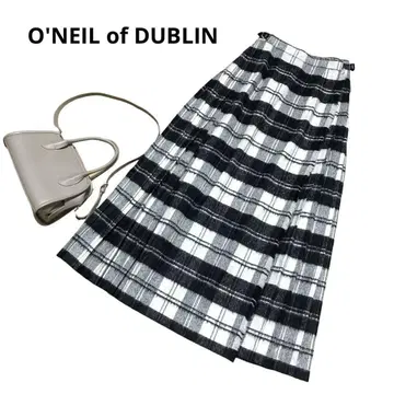 새상품 O'NEIL of DUBLIN 롱 스커트 체크 플리츠 8
