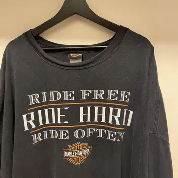 Harley-Davidson 오버 사이즈 T셔츠 블랙 5XL