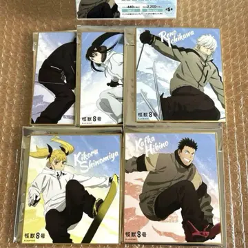 괴수 8호 미니 색지 컬렉션 전 5종 BOX 포함 스키 스노우보드