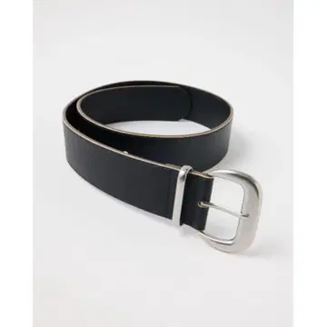 MOUSSY SPLIT LEATHER WIDE 벨트