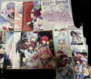 엔젤비츠 Angel Beats! 색지 9매 엽서 11매