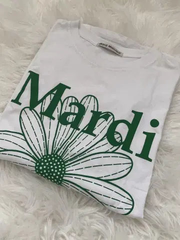 Mardi Mercredi 꽃무늬 T셔츠 화이트