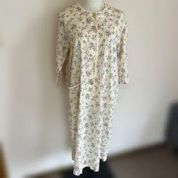 와코루 Wacoal MINTON 면100% 롱 원피스 룸웨어