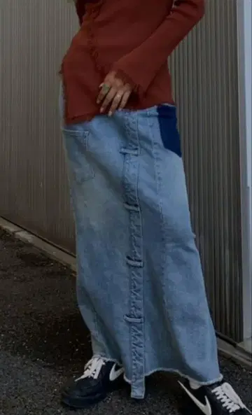 [ Ameri VINTAGE ] REMAKE DENIM SKIRT