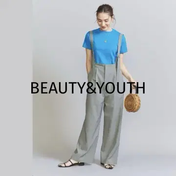 23SS BEAUTY&YOUTH 폴리에스테르 타프타 서스펜더 팬츠