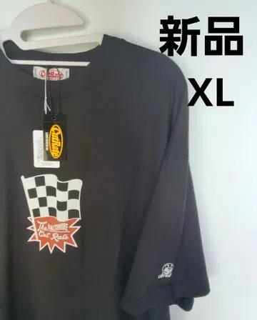 새상품 CUTRATE CHECKER FLAG LOGO T XL BLACK