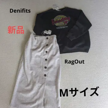 새상품 트레이너 스커트 세트 RagOut Denifits zara