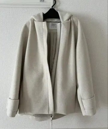 CLOCHE 울 라이크 코트 아이보리