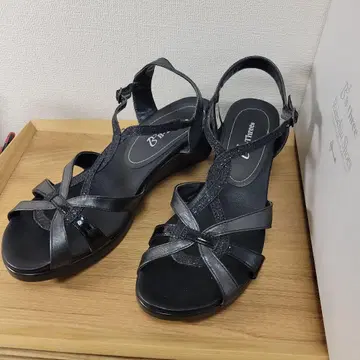 비쓰리 라쿠친 슈즈 샌들 블랙 L 24.5cm