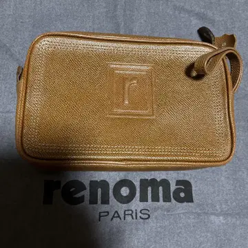 레노마 클러치백 세컨드 백 파우치 브라운 renoma