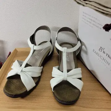 비쓰리 라쿠친 슈즈 샌들 화이트 L 24.5cm