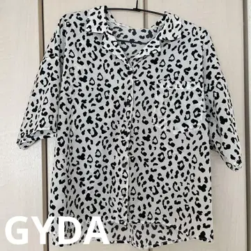 GYDA 레오파드 반팔 셔츠 F 사이즈
