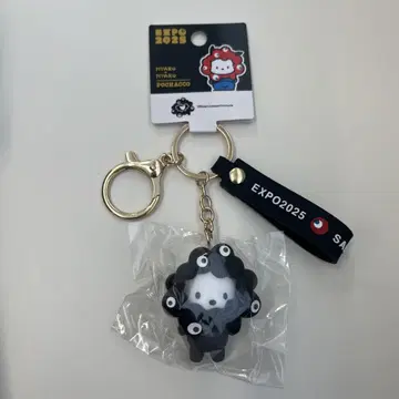 검은 먘먘 흑백 키링 산리오 (포차코)