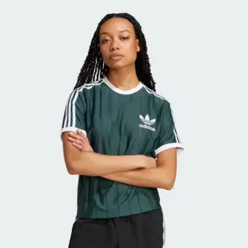 adidas 다크 그린 반팔 티셔츠