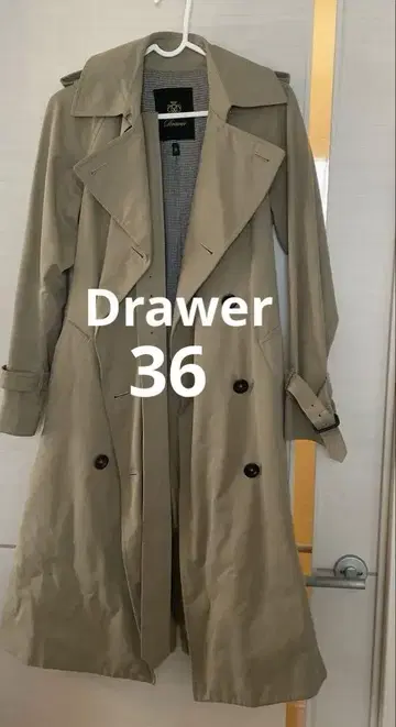 드로어 Drawer 트렌치코트 베이지