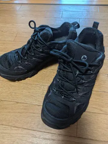 MERRELL moab 3 블랙 트레킹 슈즈
