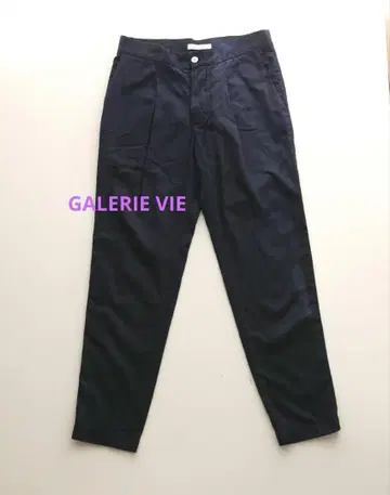 GALERIE VIE 테이퍼드 팬츠 네이비 S 사이즈
