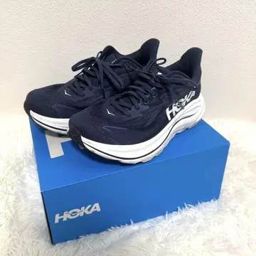 [박스 포함] HOKA 호카 CLIFTON 10 와이드 28cm 네이비