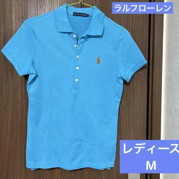 Ralph Lauren 폴로 셔츠 M 랄프 로렌 스카이블루 오렌지