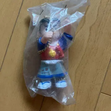당시 물건 적동 스즈노스케 목걸이 파랑 빨간색 미사용