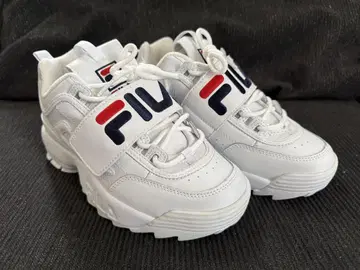 새상품 FILA 화이트 스니커즈 벨크로 23.5cm