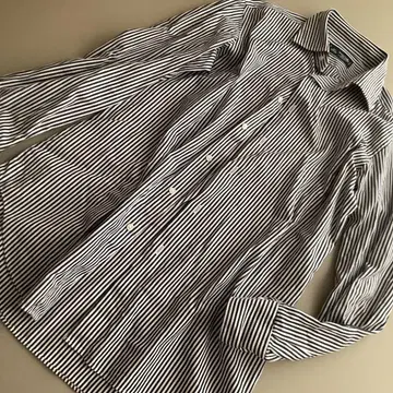 새상품급 Maker's Shirt 가마쿠라 셔츠 스트라이프 셔츠 슬림핏