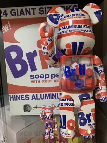 Brillo Bearbrick 앤디 워홀 400% 100%