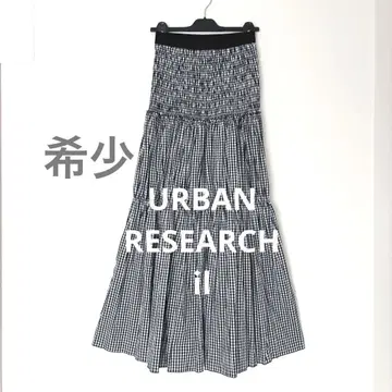 레어 새상품급 URBAN RESEARCH il 체크 셔링 스커트