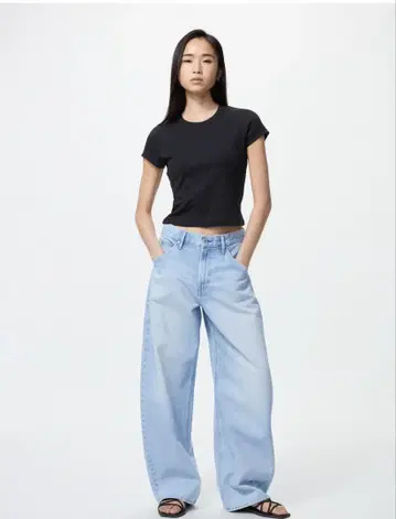 UNIQLO 배기 커브 청바지
