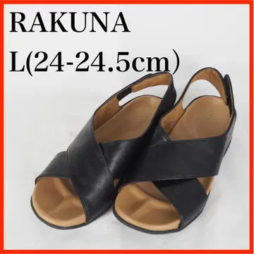O5065*RAKUNA*자세교정 크로스 샌들*L*24-24.5cm*블랙