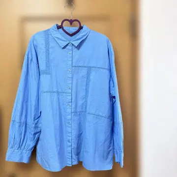 택 포함 SM2/사만사 모스모스 레이스 블로킹 셔츠