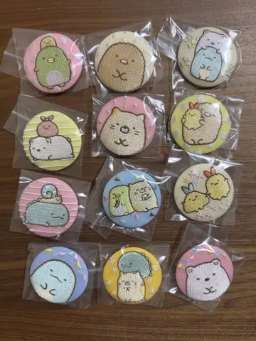 스미코구라시 자수 캔뱃지 (12종)