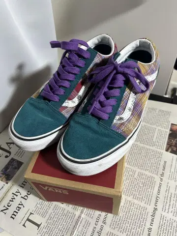 여성용 스니커즈 VANS 24cm 박스 포함