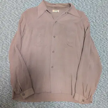40s ARROW vintage 레이온 셔츠 동일 컬러 버튼