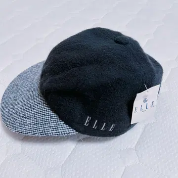 ELLE 울 캡 블랙/