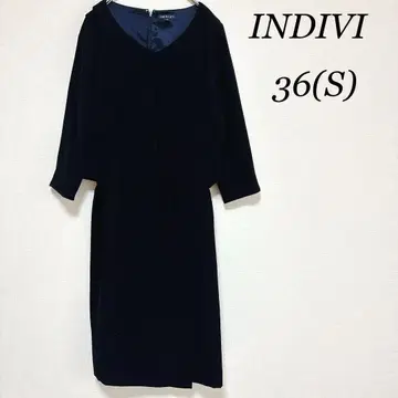 인디비 예복 상복 블랙 포멀 포멀 원피스 S 872