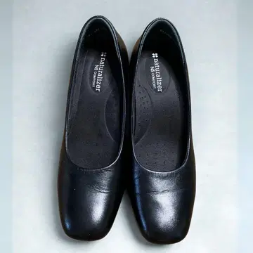 새상품급 내추럴라이저 천연 가죽 N5 COMFORT 블랙 펌프스
