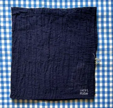 새상품 nest Robe 린넨 스카프 반다나 네이비